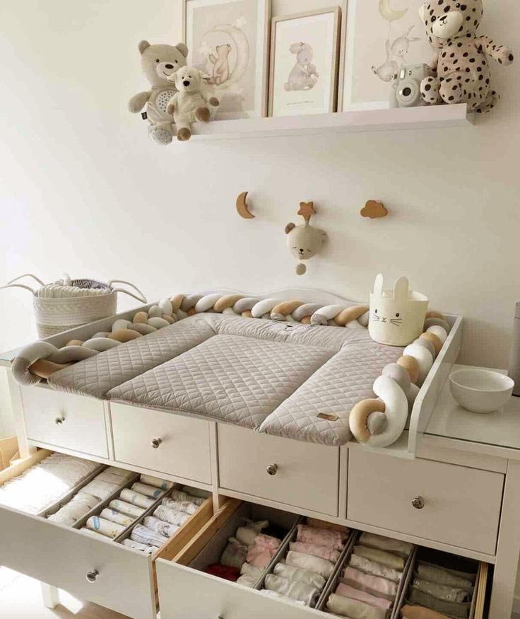 how to organize newborn dresser