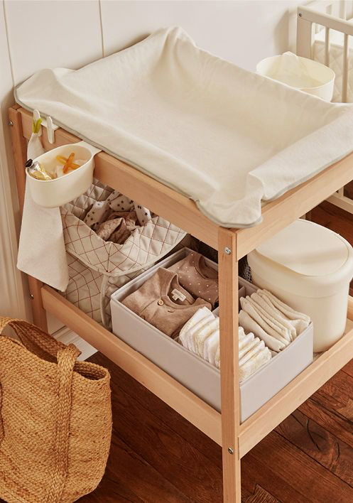 how to organize newborn dresser