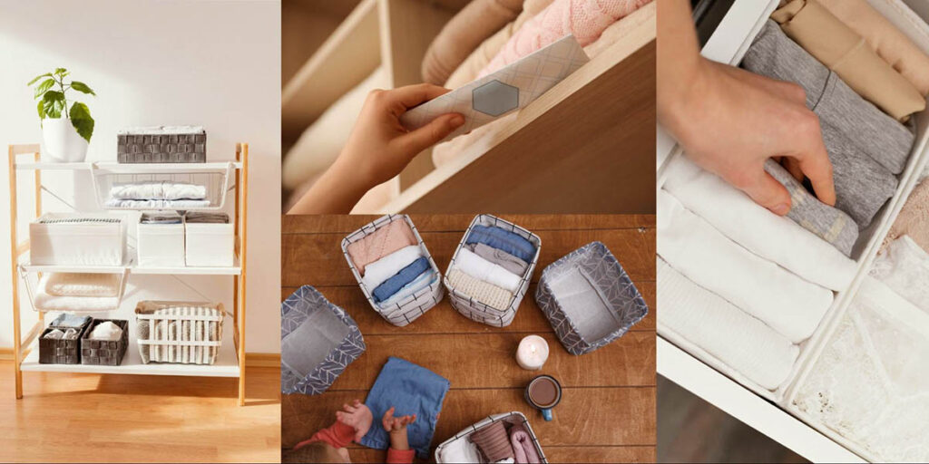 how to organize newborn dresser