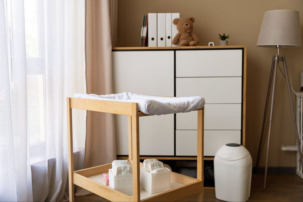 how to organize newborn dresser