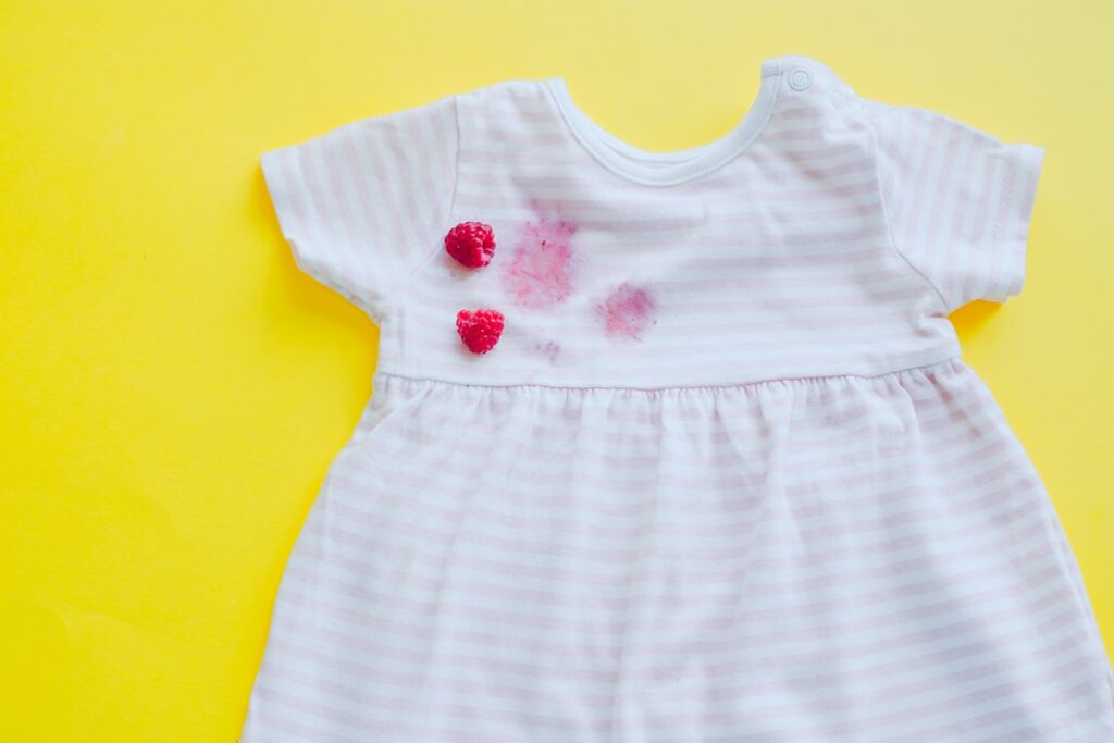 how to remove stains from baby clothes